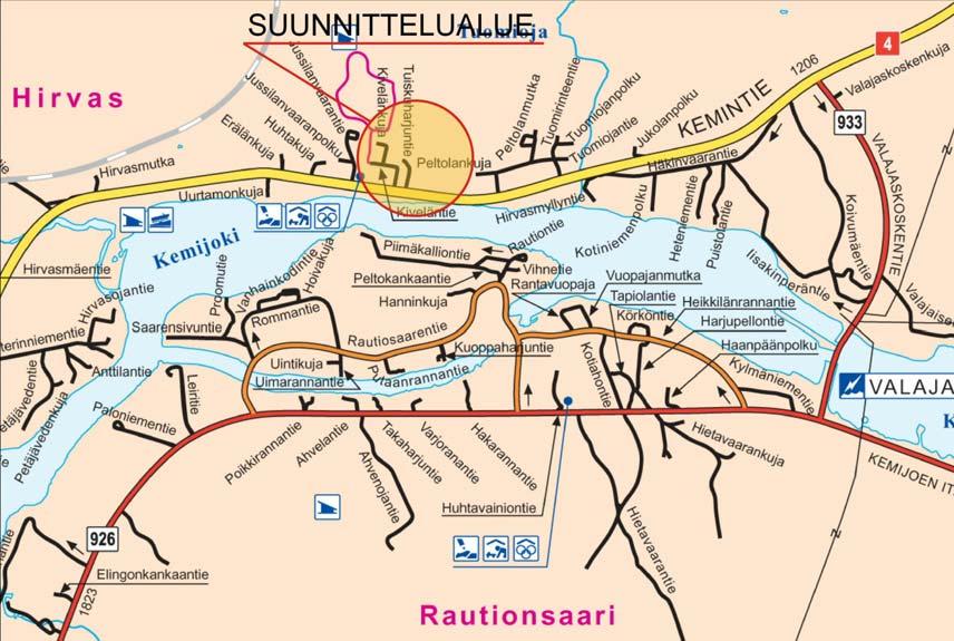 SUUNNITTELUALUE: SIJAINTIKARTTA Hirvaan yleiskaava