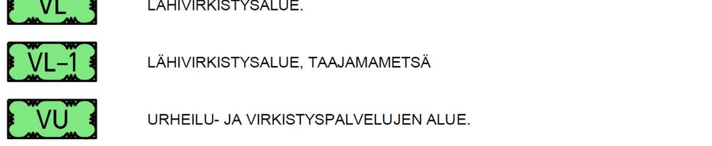 asuntorakentaminen korvaa purettavaa rakennuskantaa ja omakotitontit lomittuvat kangasmetsän joukkoon.