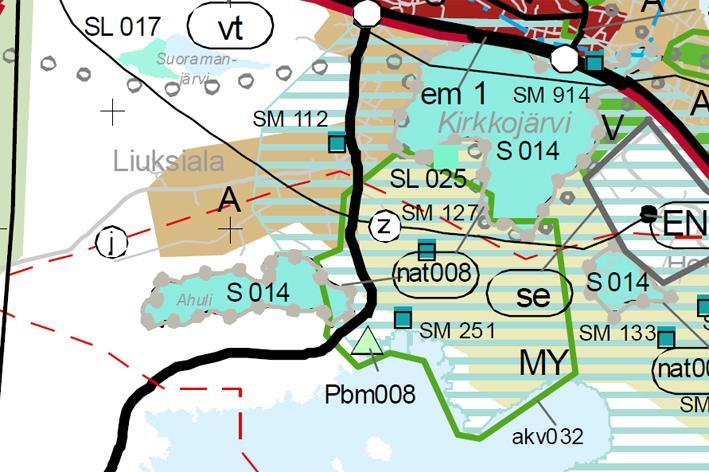 heessa myös erillisellä rakennuksella. Myöhemmän rakentamisen laatutaso on vaatimattomampi. Terveyskeskus sijaitsee runsaan puolen kilometrin päässä ydinkeskustasta.