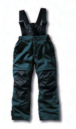pituutta voi muuttaa, joten pukua voi pitää useita vuosia Takissa ja housuissa on ProSafe Kid törmäysvaimentimet hartioissa, kyynärpäissä ja