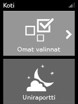 Virransäästötila Lumis -laitteesi tallentaa hoitotietosi. Laitetta ei saa irrottaa pistorasiasta, jotta laite voi siirtää tiedot hoidosta vastaavalle.