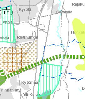2008 hyväksymässä Uudenmaan 1. vaihemaakuntakaavassa suunnittelualueen pohjoisosaan on merkitty energiahuollon alue (EN). Uudenmaan 2. vaihemaakuntakaava on vahvistettu ympäristöministeriössä 30.10.