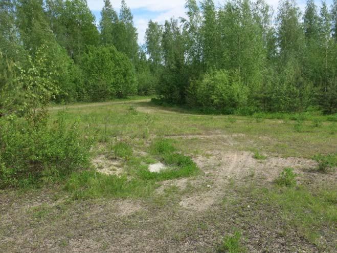Alueen länsipuolella sijaitsee entinen soranottoalue, joka on muotoiltu ja