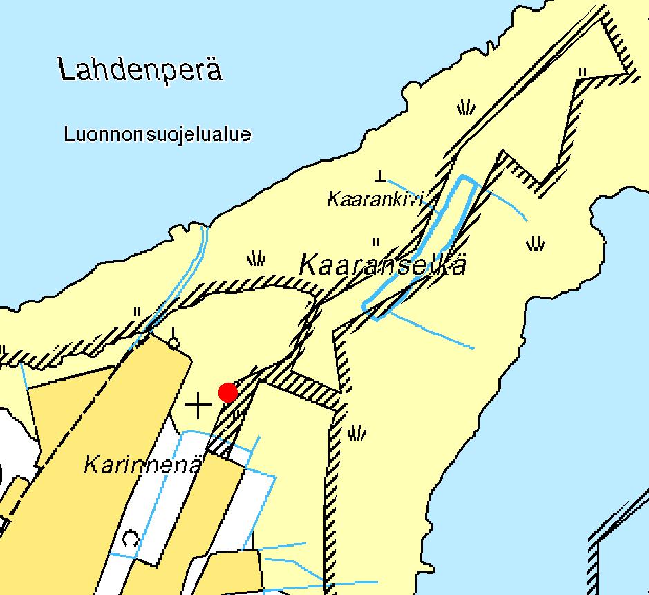 33. HAILUOTO, KAARANSELKÄ 1 Ote maastokartasta 2442 12 x=7218 022, y=3397 059,