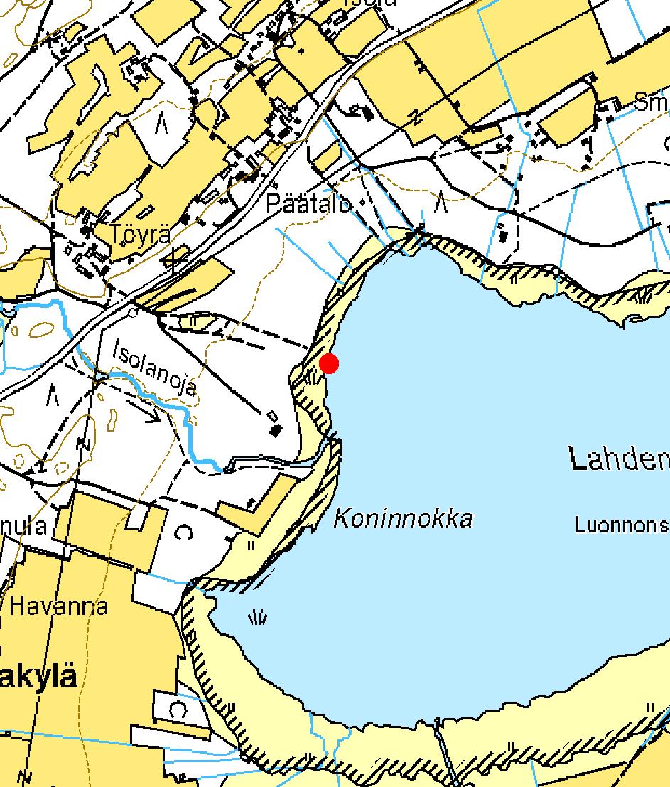 37. HAILUOTO, OJAKYLÄNLAHTI 1 Ote maastokartasta 2442 12 x= 7218 809, y=3396