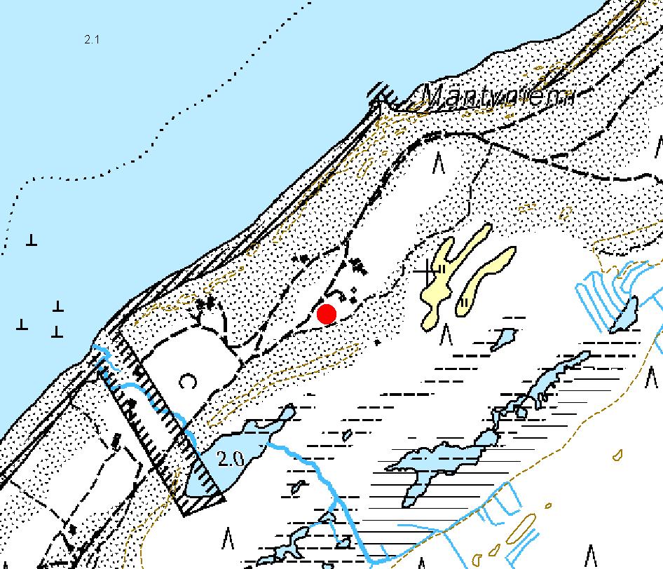 47. HAILUOTO, Ote maastokartasta 2442 09 x=7220 919, y=3387 812, z=2 m