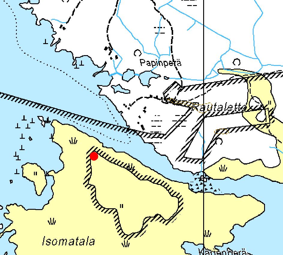 3. HAILUOTO, ISOMATALA 1 Ote maastokartasta 2442 11 x=7207 096, y=3394 521,
