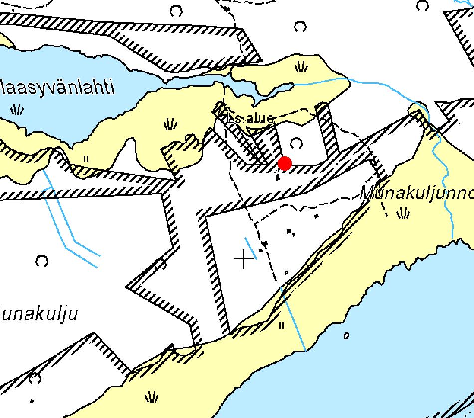 alueelle. Tulkinta Kyseessä on tontin rajakivi. Kohde ajoittunee aikaisintaan 1900 luvun puoliväliin.
