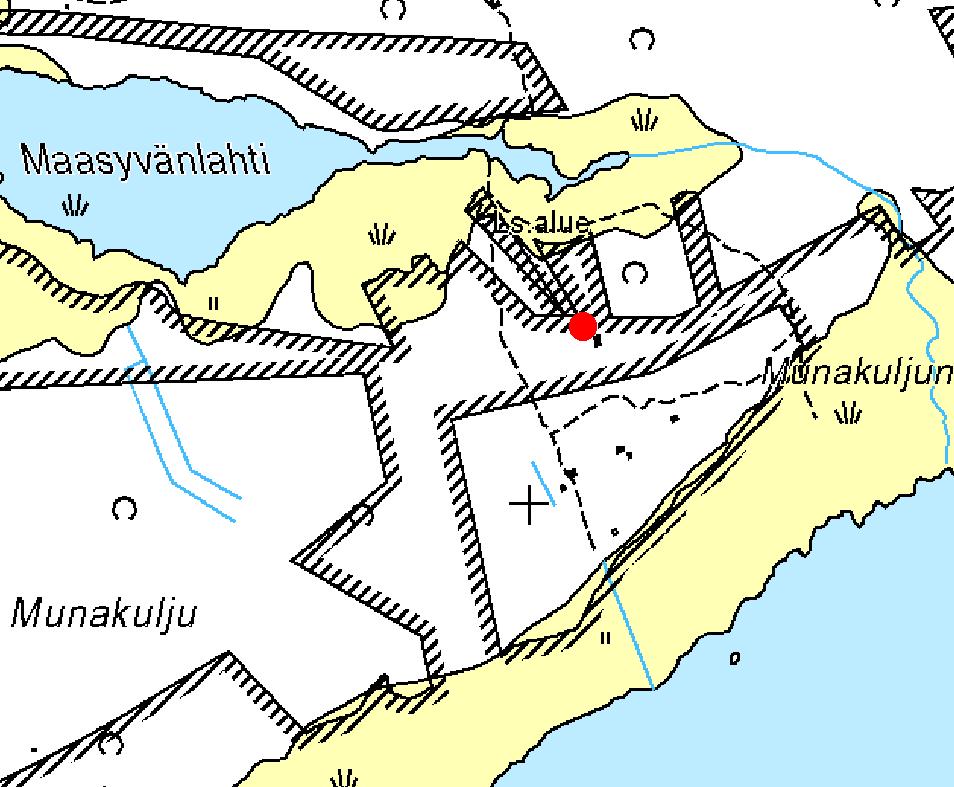 17. HAILUOTO, MUNAKULJUNNOKKA 6 Ote maastokartasta 2442 11 x=7209 232, y=3398