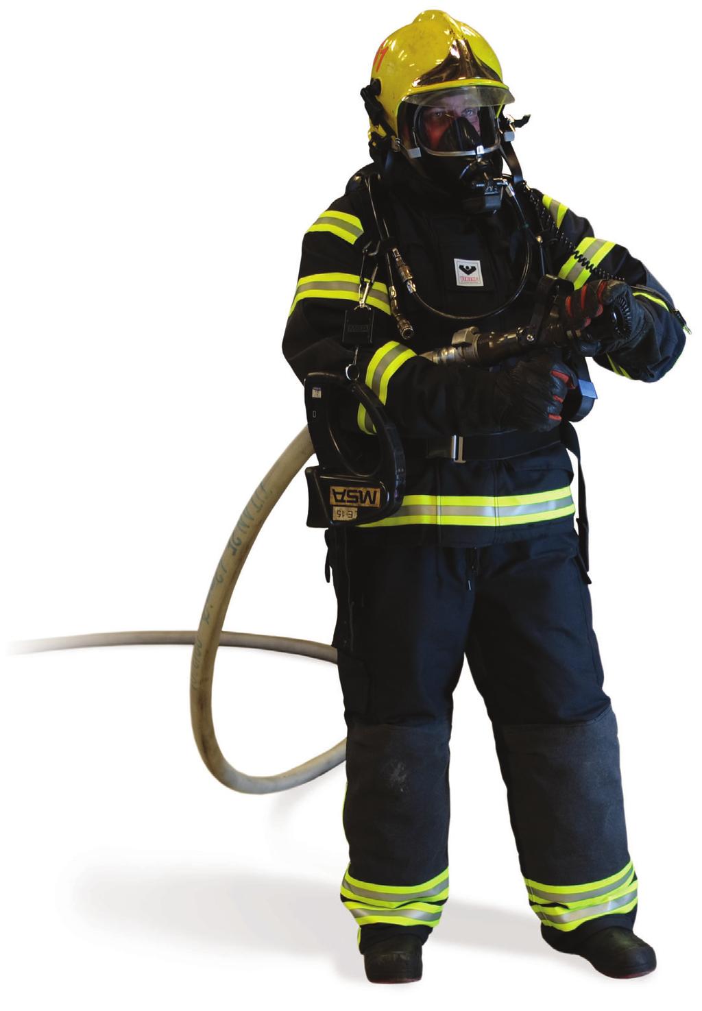 Tuletõrjuja kasutab termokaamerat inimeste ja põlevate esemete otsimiseks pimedates ja suitsuga täidetud ruumides. Värske õhu hingamisaparaat.
