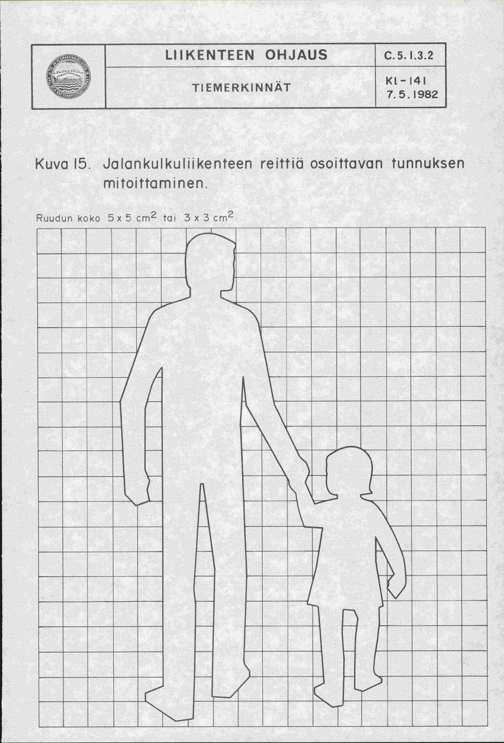 LIIKENTEEN OHJAUS TIEMERKINNAT C.5.I.3.2 KL-141 7.5.1982 Kuva 15.