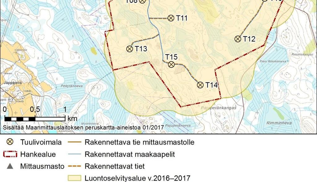 Erityistä huomiota kiinnitettiin seuraaviin kohteisiin: vesilain 2:11 kohteet metsälain 10 :n mukaiset metsien monimuotoisuuden kannalta erityisen tärkeät