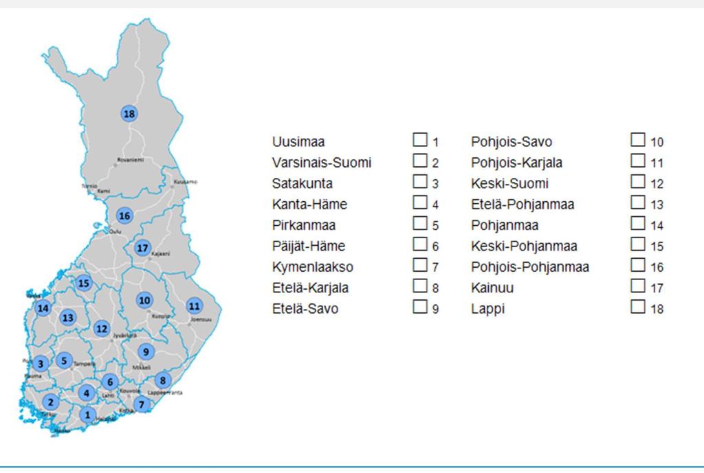 Ammattiajon pääasiallinen alue Tutkimuksessa haluttiin ammattikuljettajien arvioita niistä teistä, joita he eniten käyttävät.