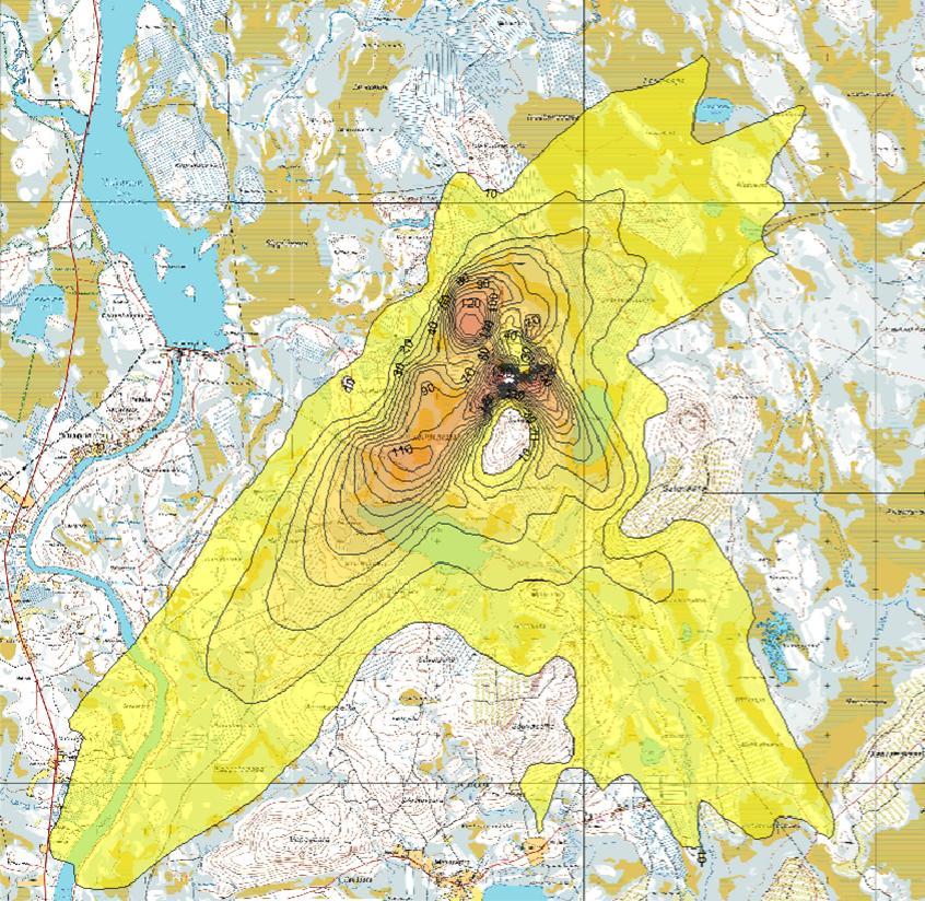 204(352) Rakentamisaikaisia pöly- ja savukaasupäästöjä ei ole erikseen mallinnettu edellä mainituista syistä johtuen. 10.3.3.2 Vaihtoehto VE0+ Liikenteen pakokaasupäästöt on kaikkien hankevaihtoehtojen osalta esitetty kohdassa 10.