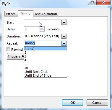 Napsauta Animation Pane (Lisää animaatio)