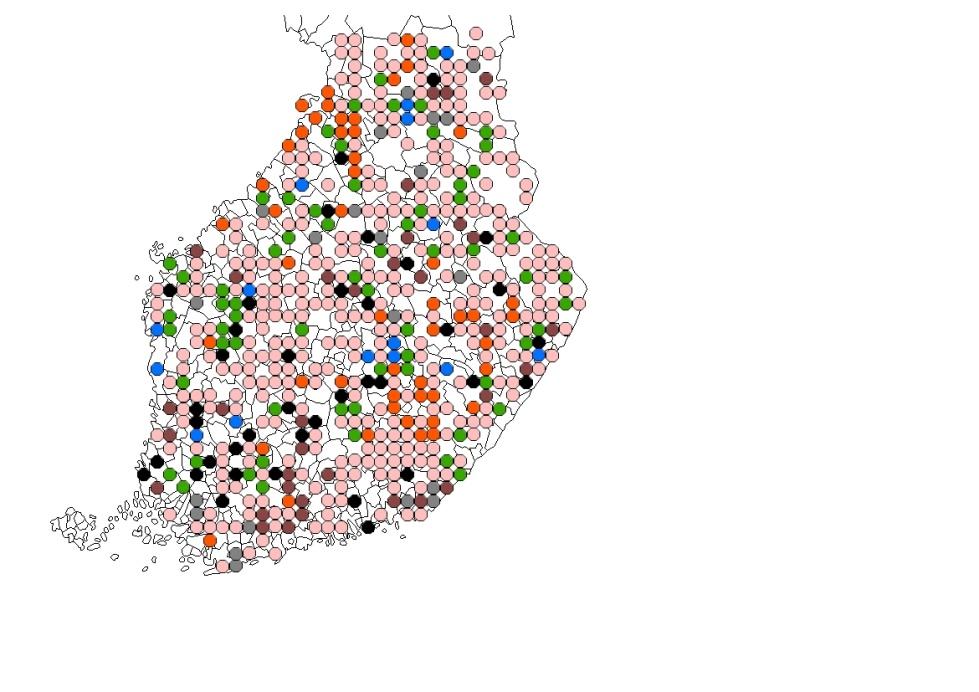 Minna Lehto TUTKINTOTYÖ 33(41) lehtomaisilla kasvupaikoilla, joilla lehtipuut viihtyvät paremmin.