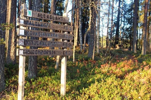 kalastajien polku Hieman ennen Allaslahden