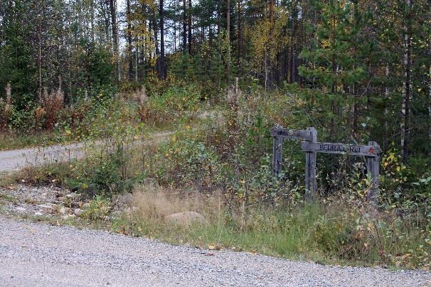 Oravijärvelle, jossa on viitat sen lisäksi