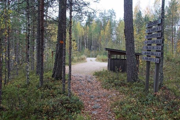 komealla paikalla kalliolla lammen yläpuolella.