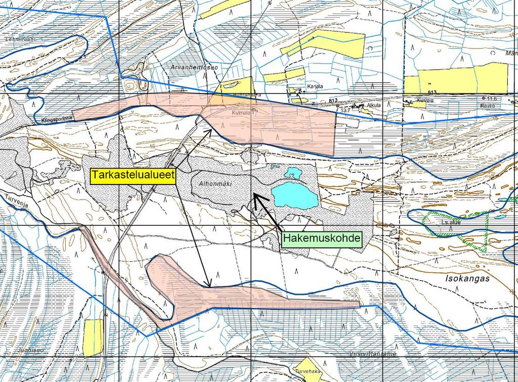 16UEC0035 2 2. MAASTOTUTKIMUKSET Hakemuskohde sijaitsee Siikajoella Alhonmäki-Isokangas -pohjavesialueella.