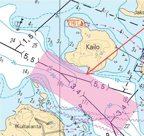 Kuva viitteeksi, karttaotteet ei merikartan mittakaavassa / Bild för referens, kortutdrag inte i sjökortets skala / Image for ( FTA,