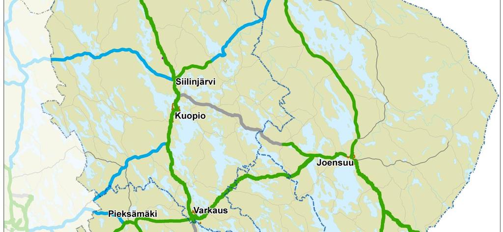 2012) Suurten erikoiskuljetusten tavoitetieverkon tulevaisuus, 2009 2011, toteuttaja Pirkanmaan ELYkeskus (Stenman 2011) Pääteiden kehittämisen ja suurten erikoiskuljetusten reittien