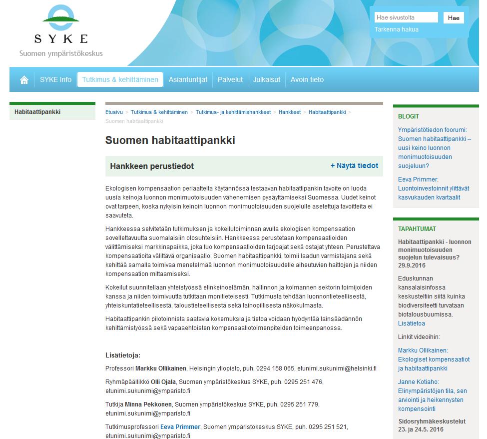 Helsinki Challenge palkittu Pilotoi biodiversiteettikompensaatiota Välittää
