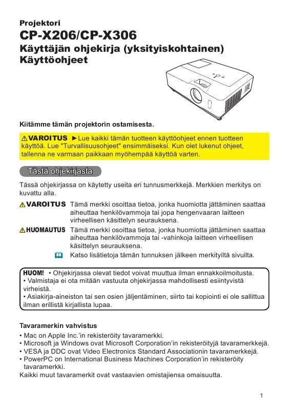 Löydät kysymyksiisi vastaukset käyttöoppaasta ( tiedot, ohjearvot,