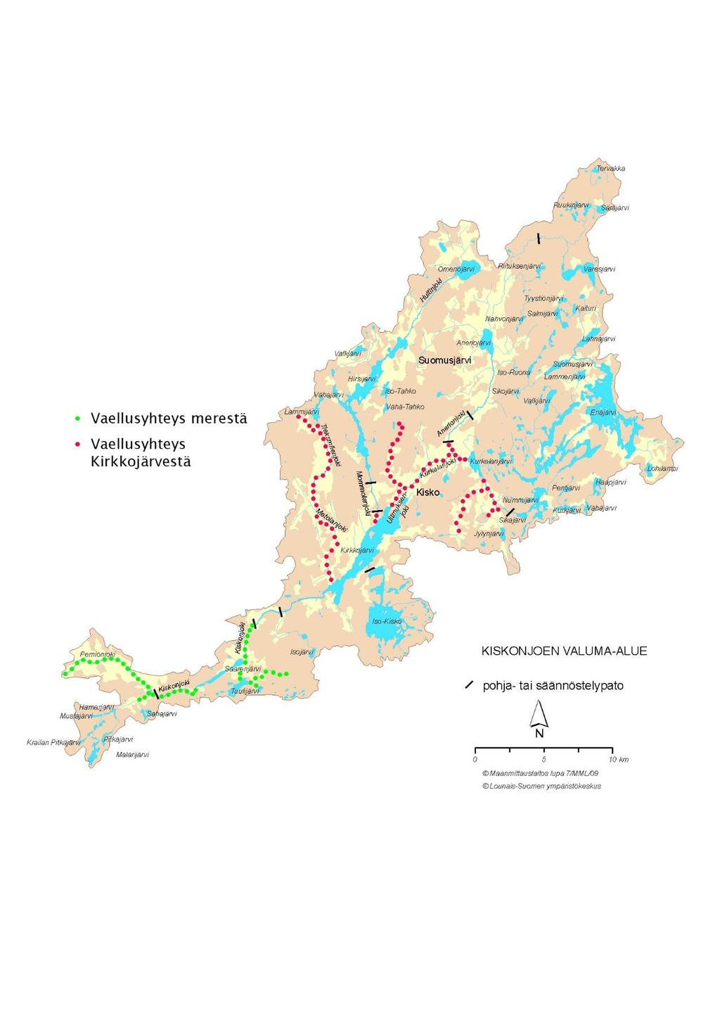 Vaellusyhteyden palauttaminen Kiskonjoen