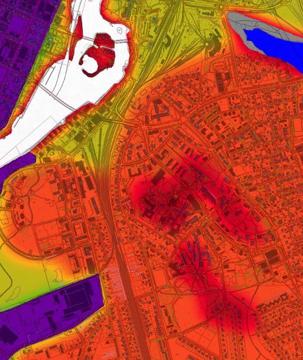 Geoenergiakartta Löytyy Joensuun kaupungin karttapalvelusta Auttaa selvittämään kiinteistön maalämpöpotentiaalin Mitä tummempi