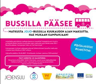 Bussilla pääsee -kampanja Vuosittain Auton vapaapäivänä eli 22.