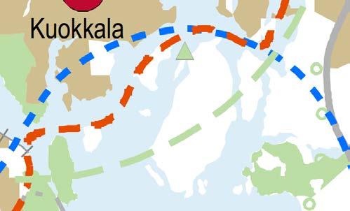 JYVÄSKYLÄN KAUPUNKI VUORITSALON RANTA-ASEMAKAAVAN MUUTOS, LAAJENNUS JA OSITTAINEN KUMOAMINEN KAAVAEHDOTUS 2.12.2016, TARK. 4.8.2017 KAAVASELOSTUS Kuva 15. Ote 4. vaihemaakuntakaavasta.