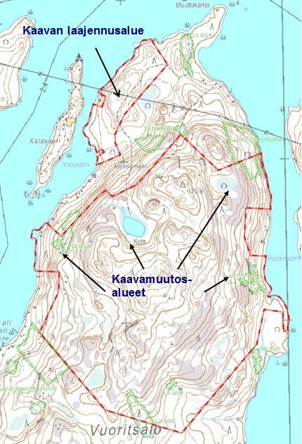 JYVÄSKYLÄN KAUPUNKI VUORITSALON RANTA-ASEMAKAAVAN MUUTOS, LAAJENNUS JA OSITTAINEN KUMOAMINEN KAAVAEHDOTUS 2.12.2016, TARK. 4.8.