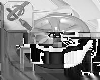 254 Auton hoito Vaurioituneen pyörän säilyttäminen tavaratilassa Varapyörän pidintä ei ole suunniteltu muun kokoisille pyörille kuin varapyörälle.