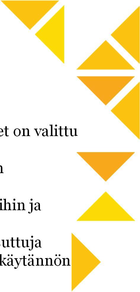 Suunnan opinnot Suunnan opinnot 56 op opiskelija suorittaa sen suunnan opinnot, johon hänet on valittu suunnan valinnassa suuntaavat opiskelun jollekin ohjelman ammatillisen tehtäväalueen