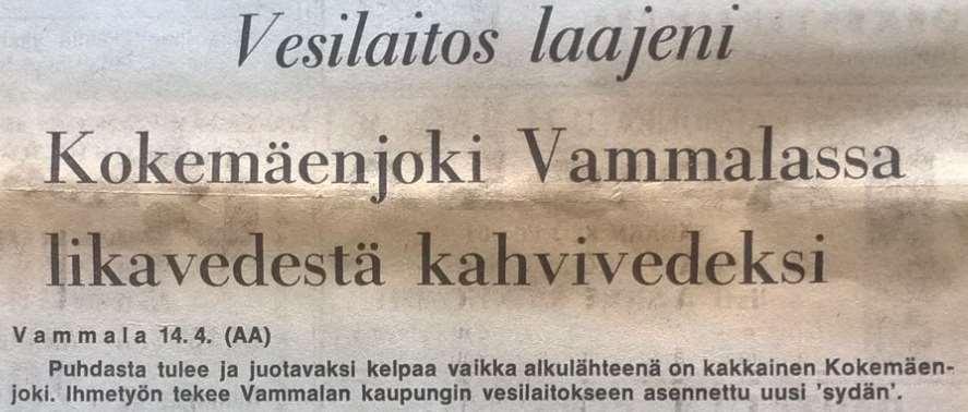 Vesien pilaantumisella pitkä historia myös