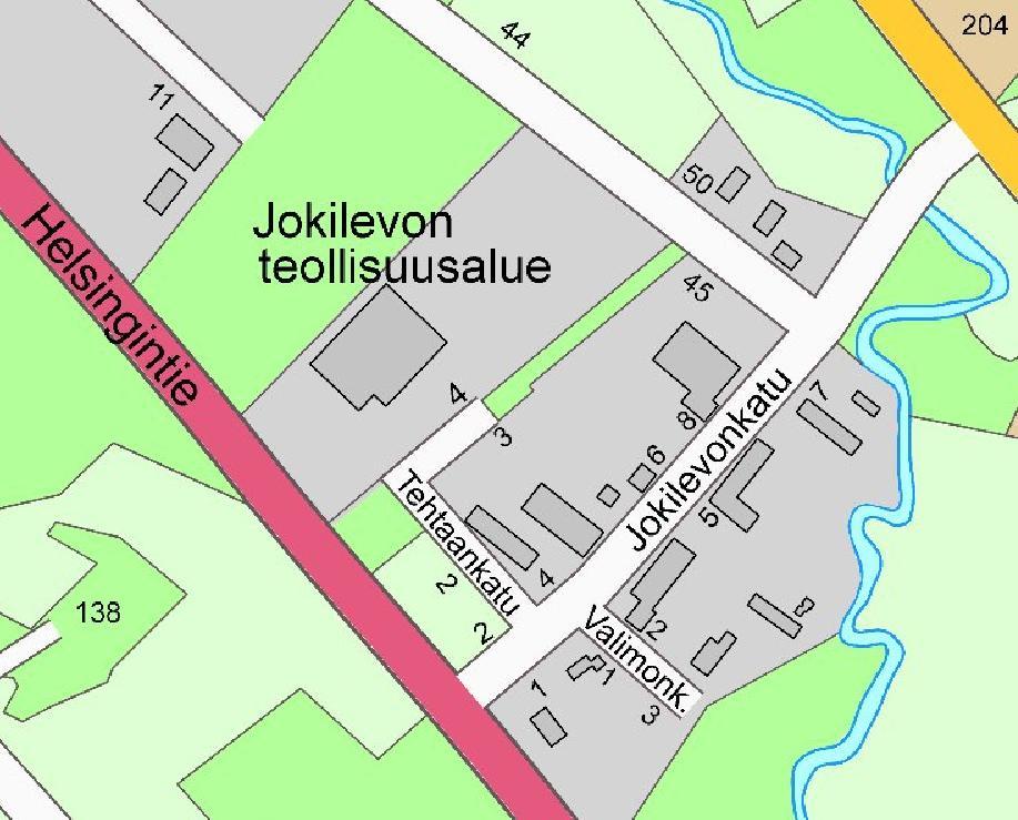 2 (19) Kaavamuutosalue sijaitsee osoitteessa Jokilevonkatu 10 korttelissa 0552 kiinteistöillä 102-5-552-3, 102-5-552-4 ja siihen rajoittuvassa Tehtaanpuiston kaistaleessa Jokilevon teollisuusalueella