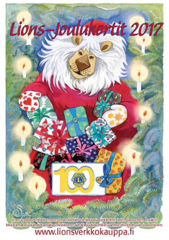 Joulukortit 2017 Lions-joulukorteilla tuetaan lasten