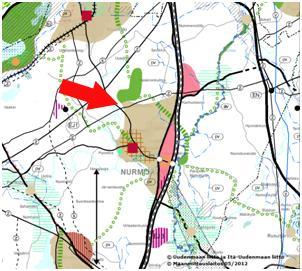 Suunnittelutilanne Maakuntakaava Uudenmaan maakuntakaavassa alue on taajamatoimintojen alueen rajalla. Myöhemmin vahvistettu 1. ja vahvistamaton 2.