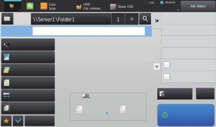 syöttö kansioon Osoite Paina ja syötä osoite OK Selaa Kosketa "Touch to input Address" ja kosketa [Browse]-näppäintä verkkokansion syötenäytössä.