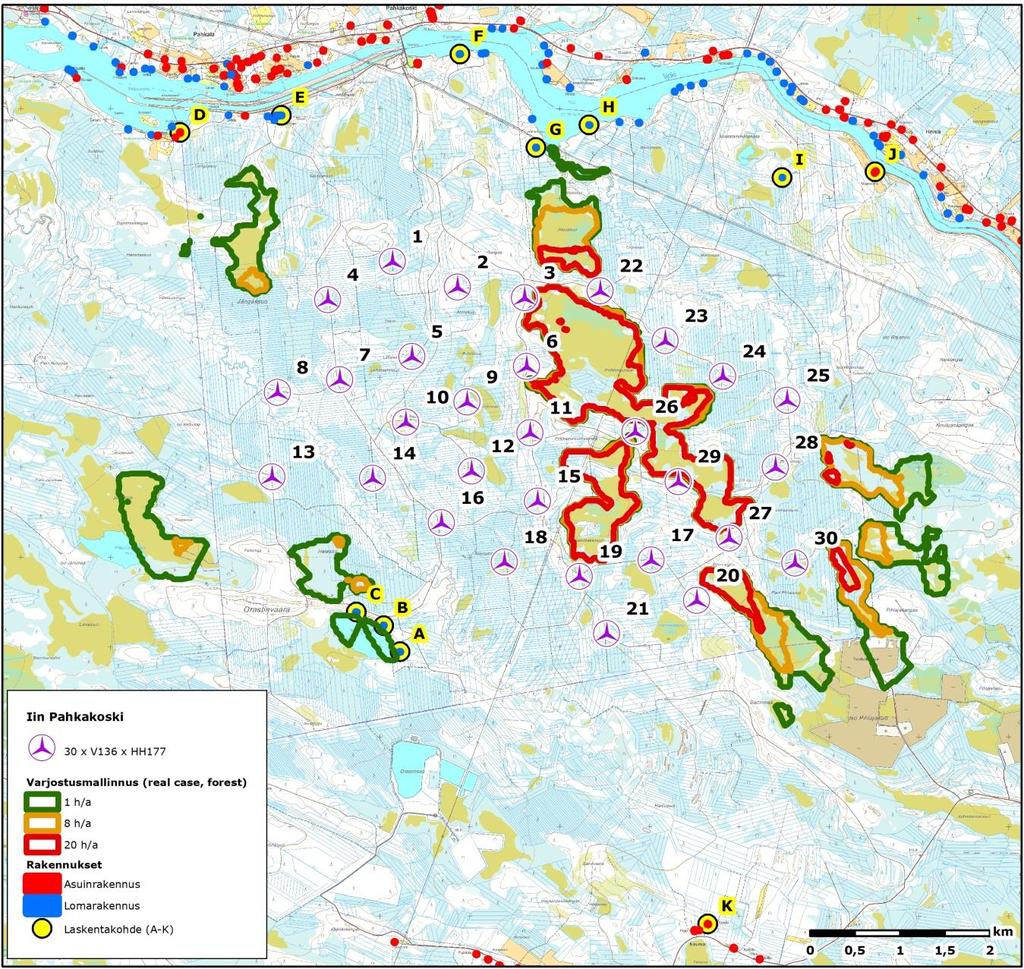 FCG SUUNNITTELU JA TEKNIIKKA OY Melu- ja varjostusmallinnukset 12 24) 31.5.2017 Kuva 4.