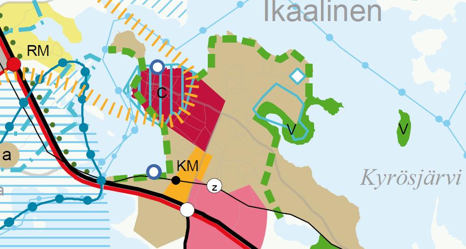 2.1.3 Rakennettu ympäristö 5 Yhdyskuntarakenne: Kaavamuutosalue on rakentamaton. Lähiympäristössä on enimmäkseen omakotiasutusta. Lounaspuolella on teollisuusrakennus.
