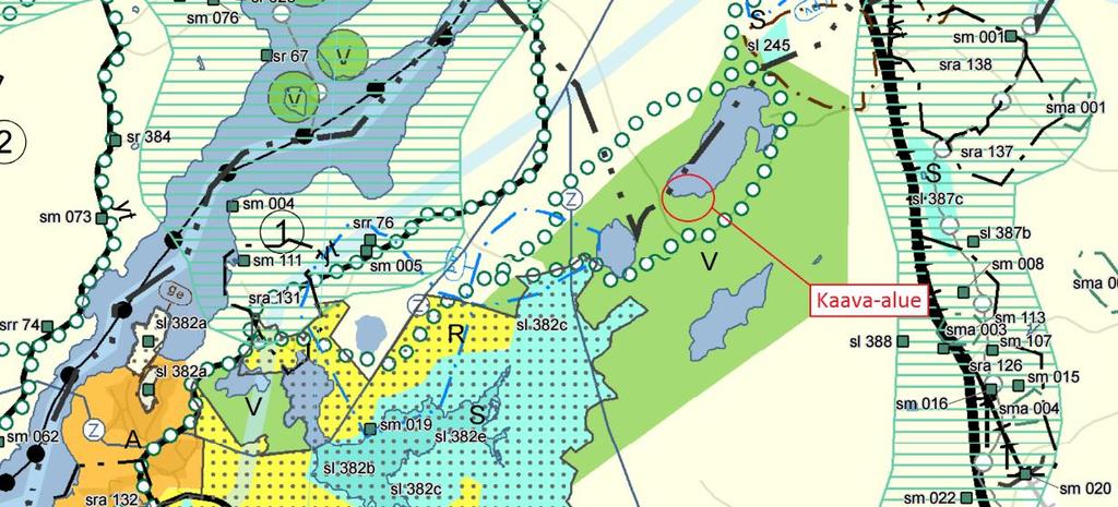 Nosto Consulting Oy 8 (19) Maakuntakaava suunnittelusta, jonka mukaan alueidenkäytön suunnittelussa rantaa tukeutuva loma-asutus on suunniteltava siten, että turvataan luontoarvoiltaan arvokkaiden