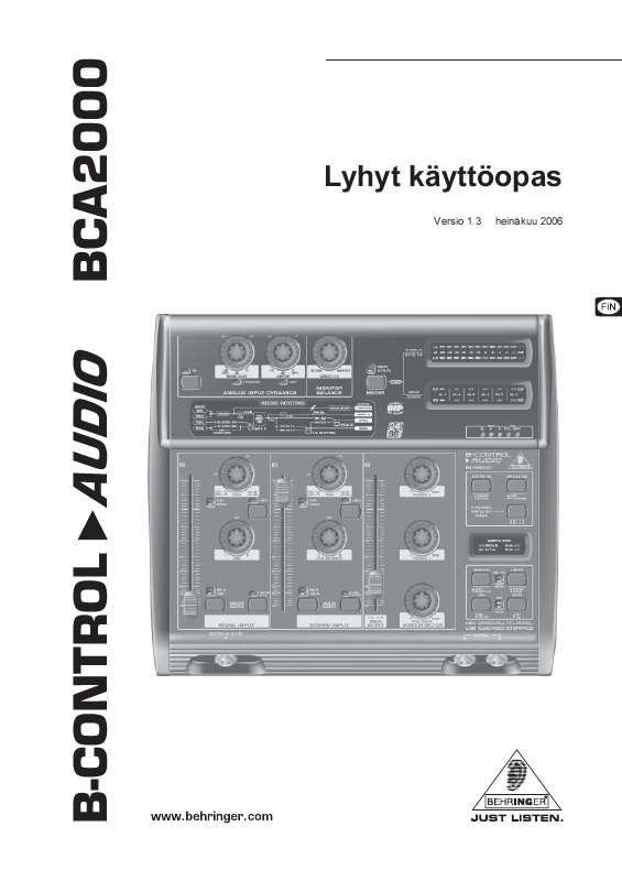 Löydät kysymyksiisi vastaukset käyttöoppaasta ( tiedot, ohjearvot,