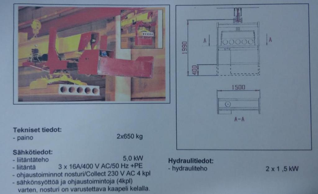 45 7.3 THK- Drill - vesireikäporakone THK- Collect keräily-yksikköön asennettuna vesireikäporakone poraa automaattisesti kosteudenpoistoreiät.