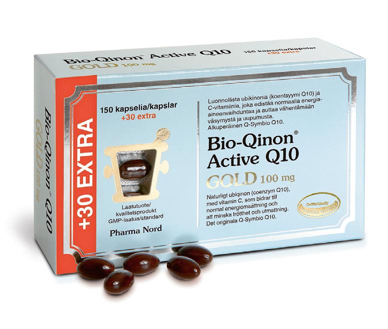 BIO-QINON Q10 GOLD 100 mg Johtava ubikinonivalmiste Bio-Qinon Q10 GOLD 100 mg