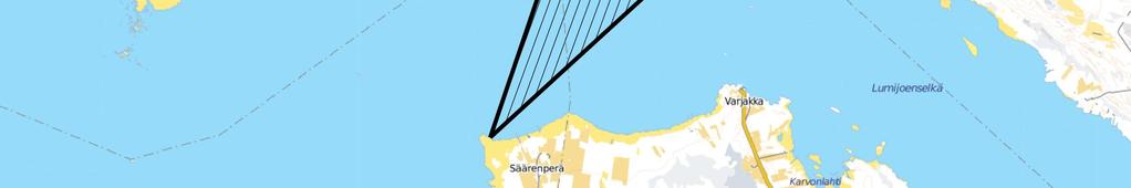 läntisimmän pisteen ja Oulunsalon Riutun välistä satunnaisella korkeudella (0 400 m), populaation pieneneminen olisi 20 vuodessa hankevaihtoehdossa VE 2 1,0 % väistöliike (90 % linnuista väistää)