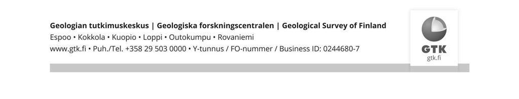 GEOLOGIAN TUTKIMUSKESKUS Ympäristögeologian yksikkö Espoo 17.