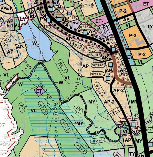 2 Suunnittelun lähtökohdat, tehdyt selvitykset ja aiemmat suunnitelmat Maakuntakaava Etelä-Pohjanmaan maakuntakaavassa vuodelta 2005 suunnittelualueet kuuluvat Kuortaneen taajamatoimintojen alueeseen.