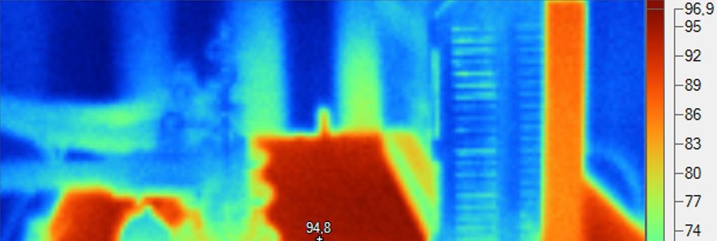 88 Kuva 8.3. Muuntajan lämpötila Fluke Ti9 -lämpökameralla määritettynä.